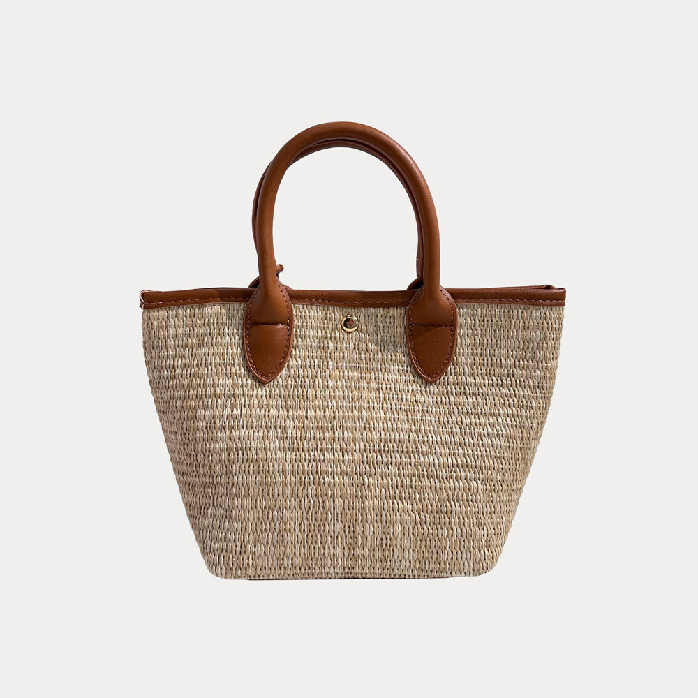 Ahdorned Handbags Carey Raffia Tote