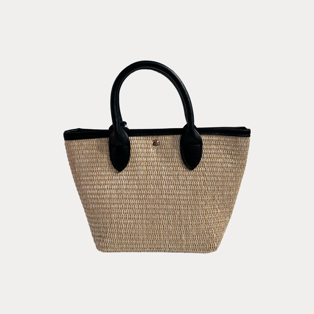 Ahdorned Handbags Carey Raffia Tote