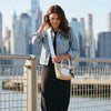 Ahdorned Handbags Carey Raffia Tote