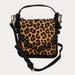 Ahdorned Handbags Neutral Leopard Carly Animal Printed Suede Crossbody