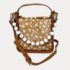 Ahdorned Handbags Deer/Camel Carly Animal Printed Suede Crossbody