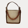 Ahdorned Handbags Carly Raffia Crossbody
