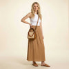 Ahdorned Handbags Carly Raffia Crossbody