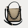 Ahdorned Handbags Black Carly Raffia Crossbody