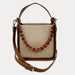 Ahdorned Handbags CAMEL Carly Raffia Crossbody