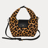 Ahdorned Handbags Neutral Leopard Courtney Animal Printed Suede Crossbody Bag