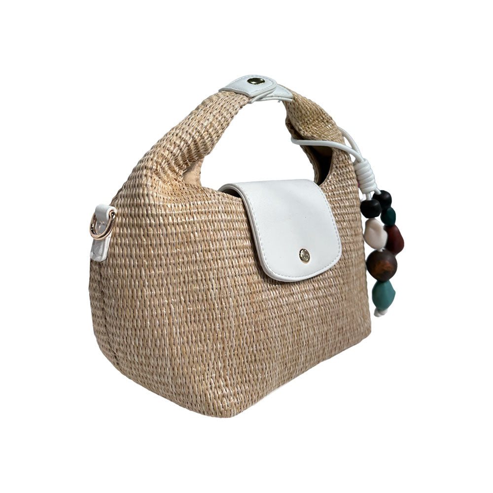 Ahdorned Handbags Courtney Raffia Crossbody Bag