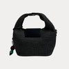Ahdorned Handbags Black/Black Courtney Raffia Crossbody Bag