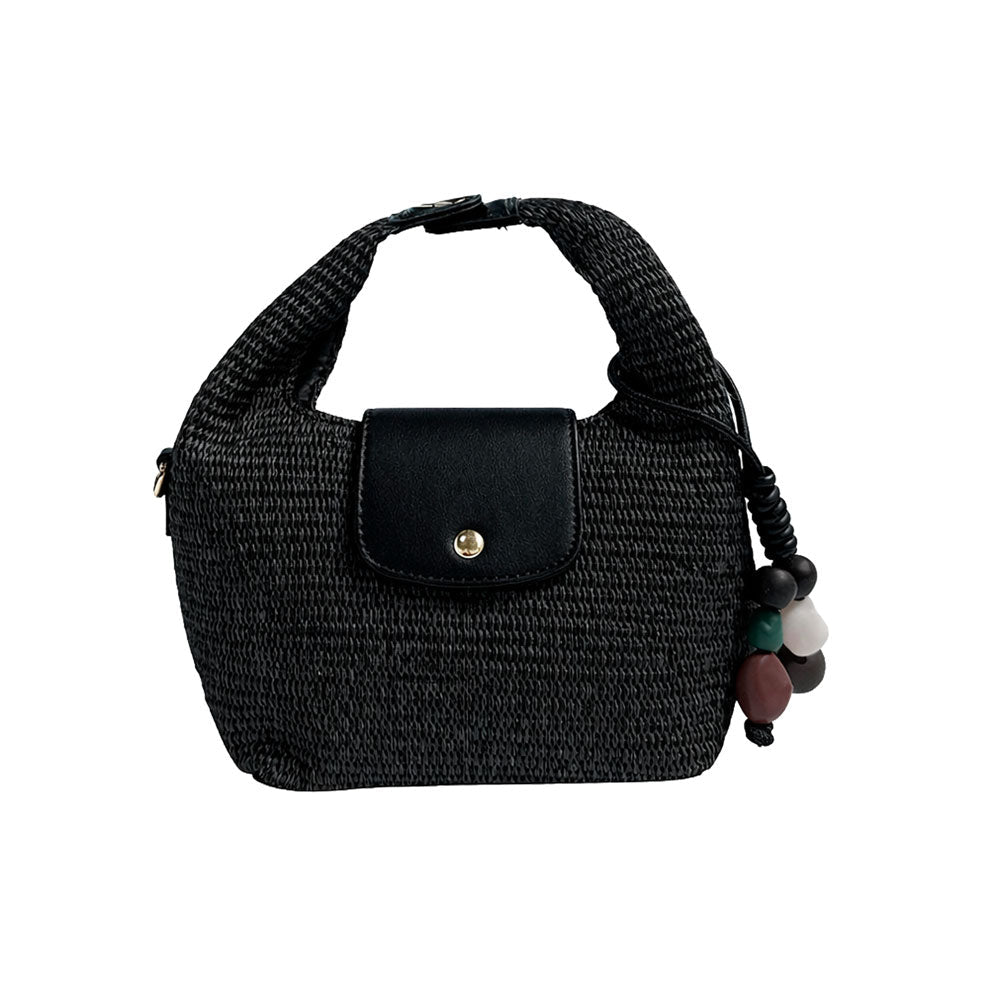 Ahdorned Handbags Courtney Raffia Crossbody Bag