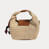 Ahdorned Handbags Camel Courtney Raffia Crossbody Bag