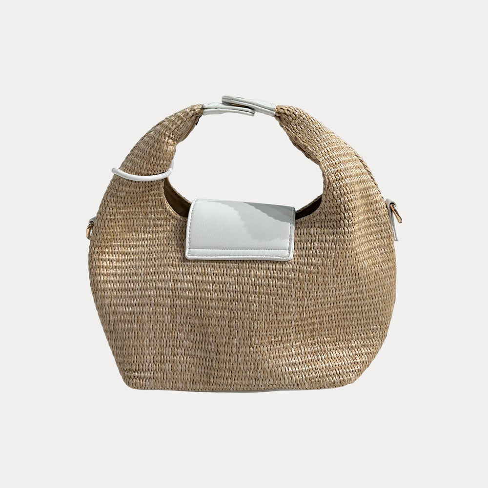 Ahdorned Handbags Courtney Raffia Crossbody Bag