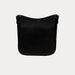 Ahdorned Handbags Black/Silver Grommets Madelyn Vegan Pebble Leather Crossbody Bag with Grommets
