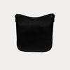 Ahdorned Handbags Black/Silver Grommets Madelyn Vegan Pebble Leather Crossbody Bag with Grommets