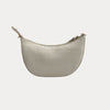 Ahdorned Handbags Mavis Crocodile-Embossed Vegan Suede Crescent Handbag