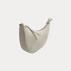Ahdorned Handbags Mavis Crocodile-Embossed Vegan Suede Crescent Handbag