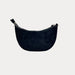 Ahdorned Handbags Mavis Crocodile-Embossed Vegan Suede Crescent Handbag