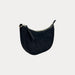 Ahdorned Handbags Mavis Crocodile-Embossed Vegan Suede Crescent Handbag