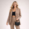 Ahdorned Handbags Mavis Crocodile-Embossed Vegan Suede Crescent Handbag