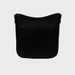 Ahdorned Handbags Black/Silver Studs Maxine Studded Vegan Pebble Leather Messenger