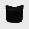 Ahdorned Handbags Black/Silver Studs Maxine Studded Vegan Pebble Leather Messenger