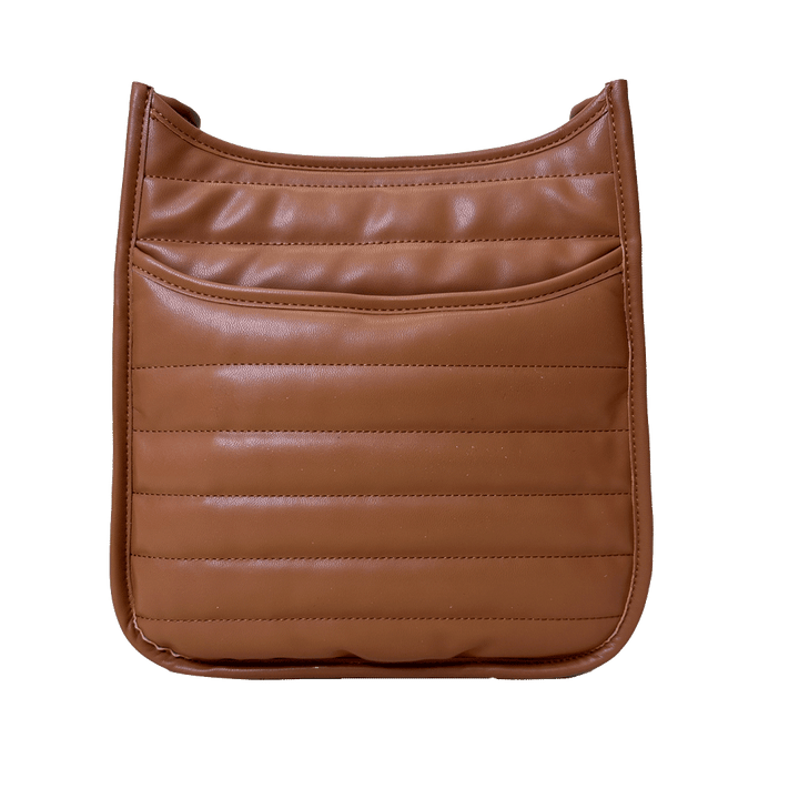 Ahdorned Handbags CAMEL Sarah Quilted Faux Leather Messenger - Assorted