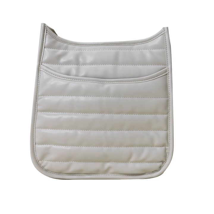 Ahdorned Handbags CREAM Sarah Quilted Faux Leather Messenger - Assorted