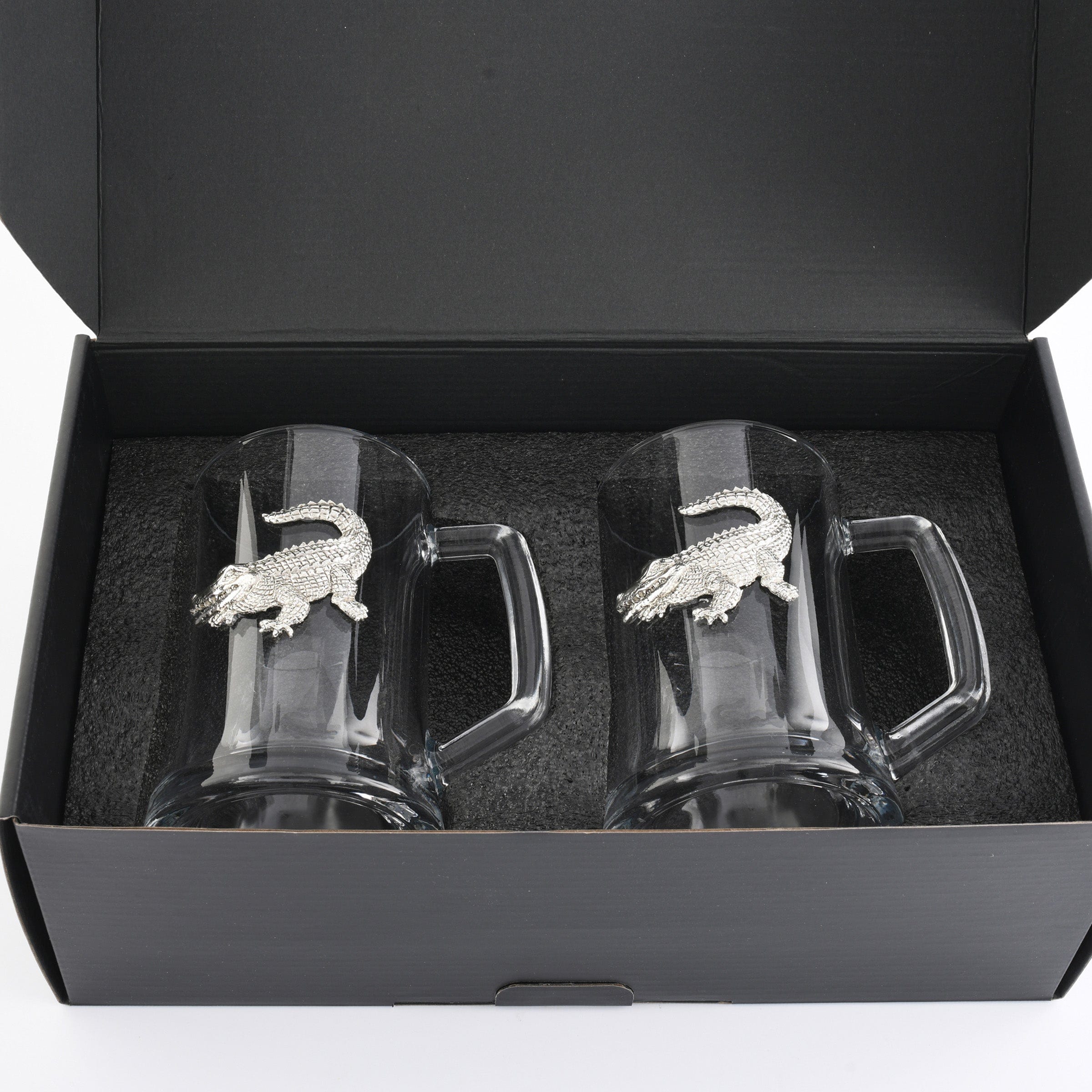 Arthur Court Serveware Arthur Court Alligator Beer Mugs - Set of 2