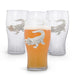 Arthur Court Serveware Arthur Court Alligator Beer Pint Glasses - Set of 4