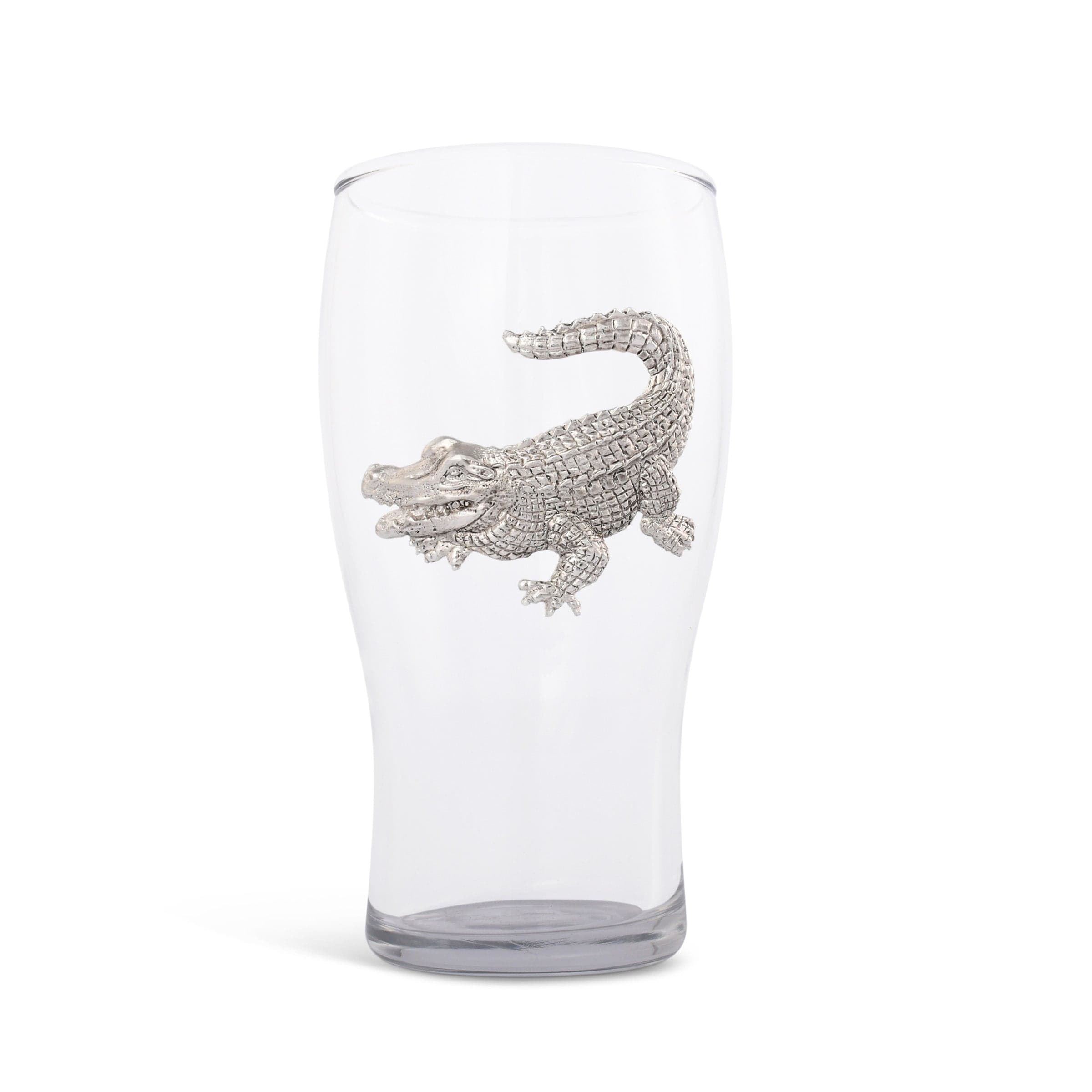 Arthur Court Serveware Arthur Court Alligator Beer Pint Glasses - Set of 4