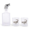 Arthur Court Serveware Arthur Court Alligator Decanter Set with Glasses