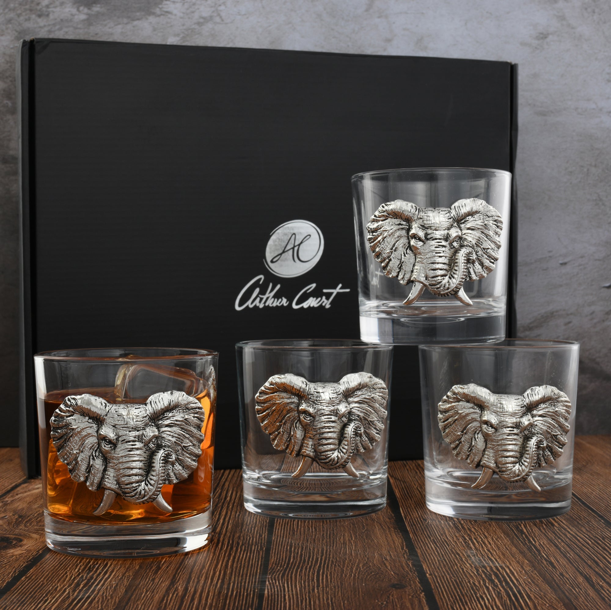 Arthur Court Serveware Arthur Court Bar Glasses (4) - Elephant