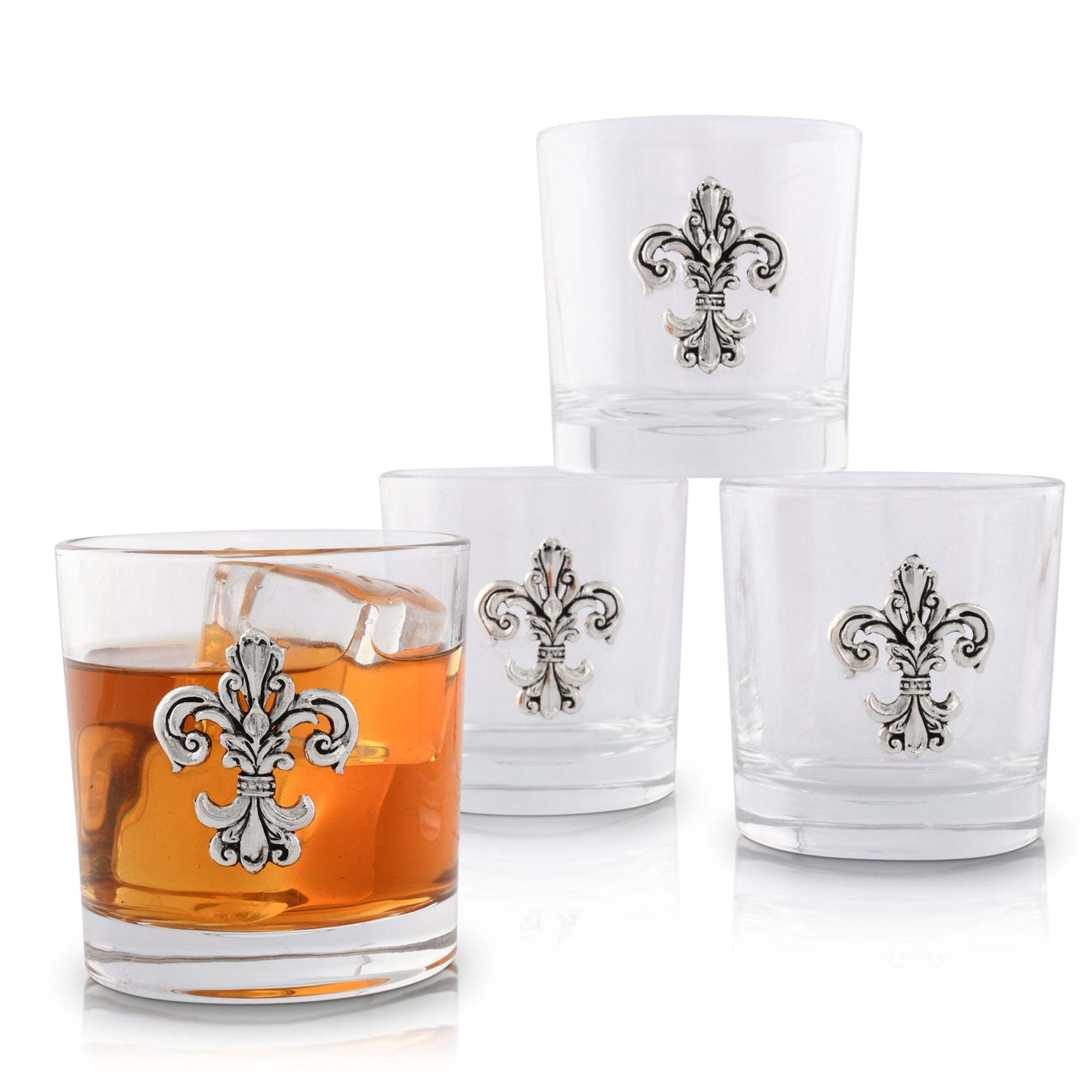 Arthur Court Serveware Arthur Court Bar Glasses (4) - Fleur-de-Lis