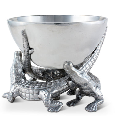 Arthur Court Serveware Arthur Court Bowl Elevated 5.5 inches  - Alligator