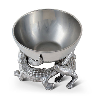 Arthur Court Serveware Arthur Court Bowl Elevated 5.5 inches  - Alligator