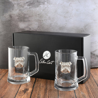 Arthur Court Serveware Arthur Court Bulldog Beer Mugs - Set of 2