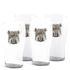 Arthur Court Serveware Arthur Court Bulldog Beer Pint Glasses - Set of 4