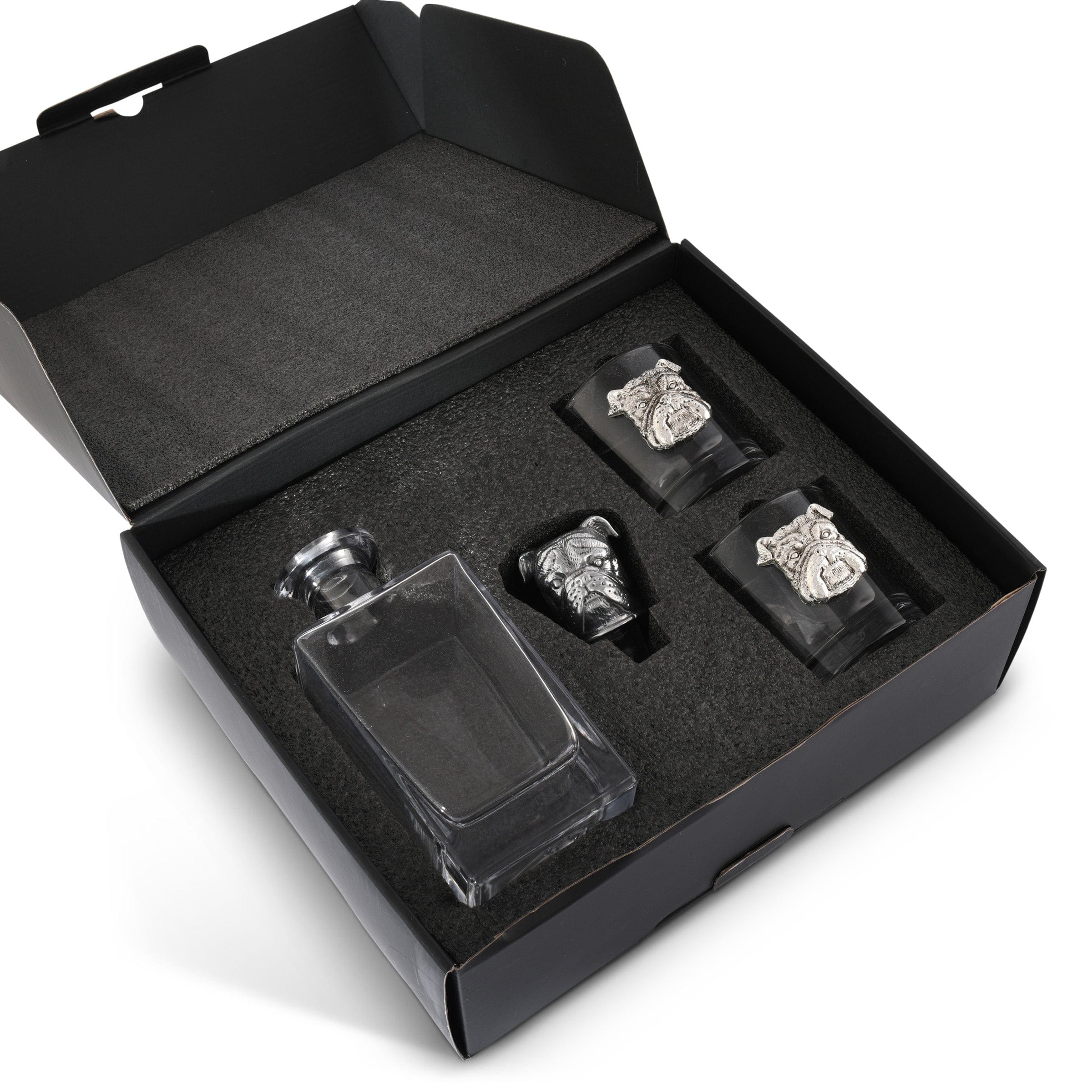 Arthur Court Serveware Arthur Court Bulldog Decanter Set with Glasses