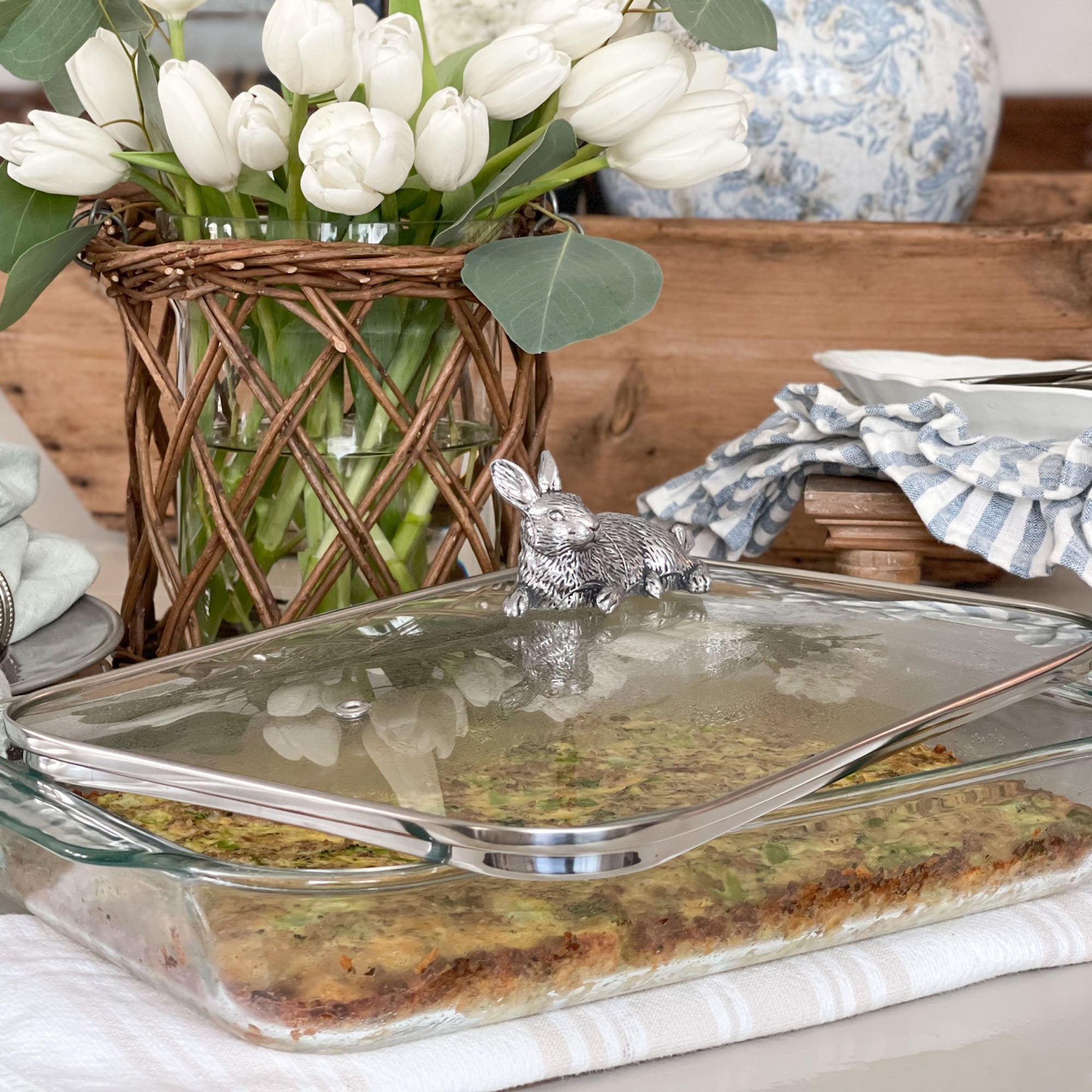 Arthur Court Serveware Arthur Court Casserole Dish with Lid - Bunny