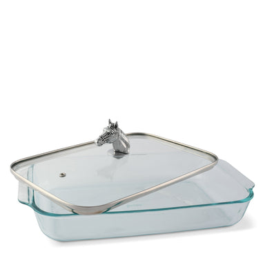 Arthur Court Serveware Arthur Court Casserole Dish with Lid - Horse Head