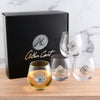 Arthur Court Serveware Arthur Court Concho Stemless Wine Glasses - Set of 4