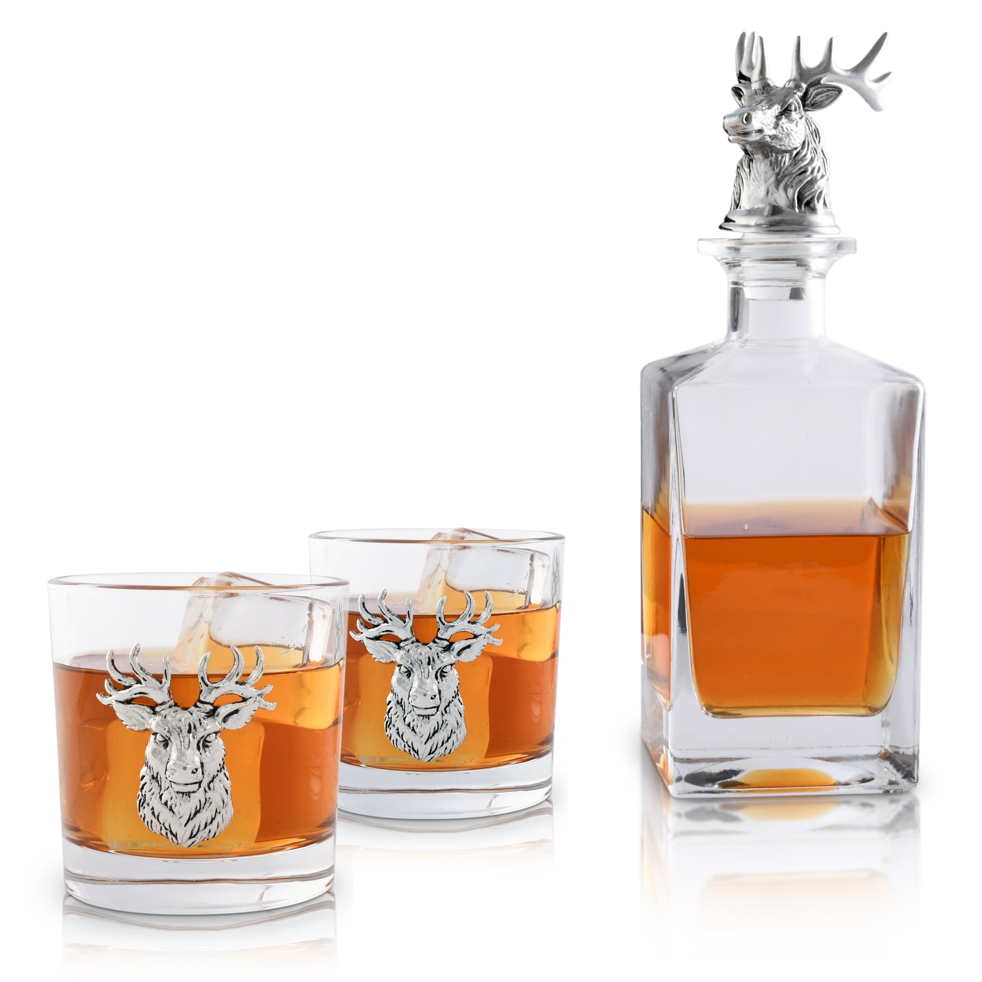 Arthur Court Serveware Arthur Court Decanter Set with glasses (2) - Elk