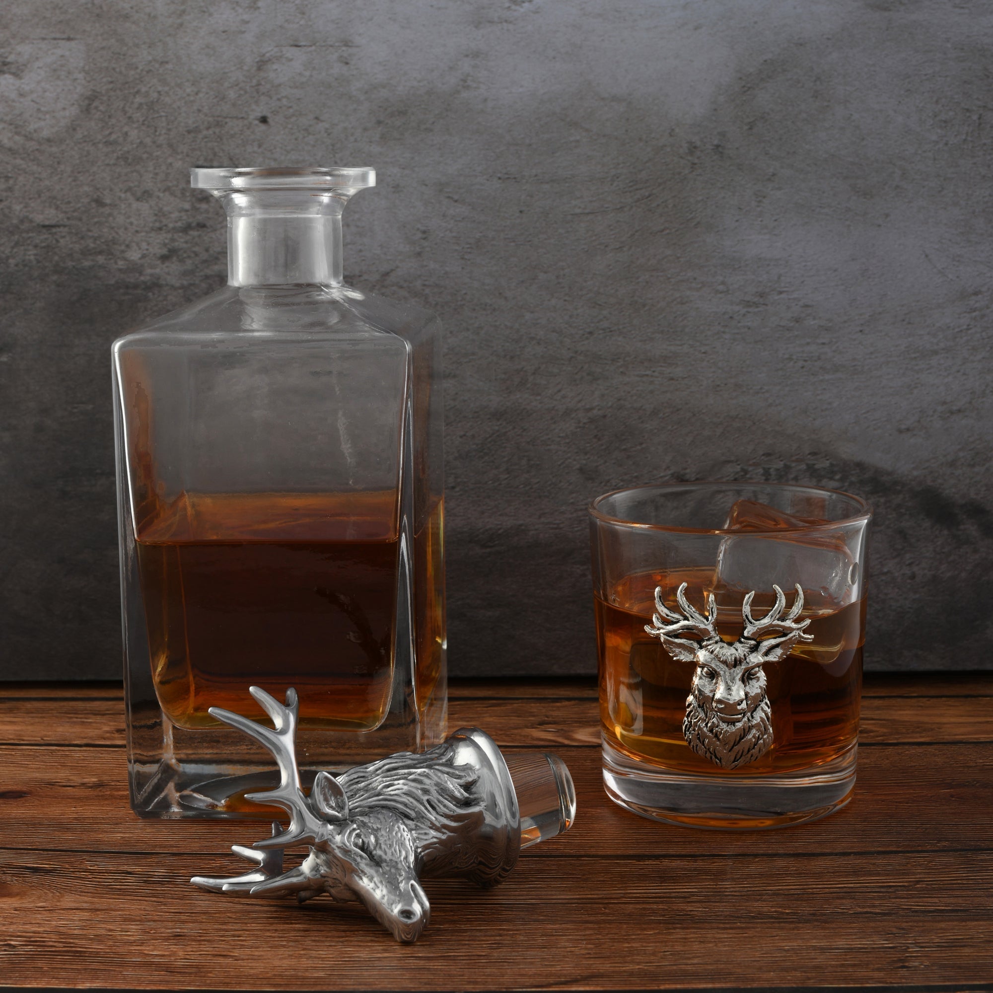 Arthur Court Serveware Arthur Court Decanter Set with glasses (2) - Elk