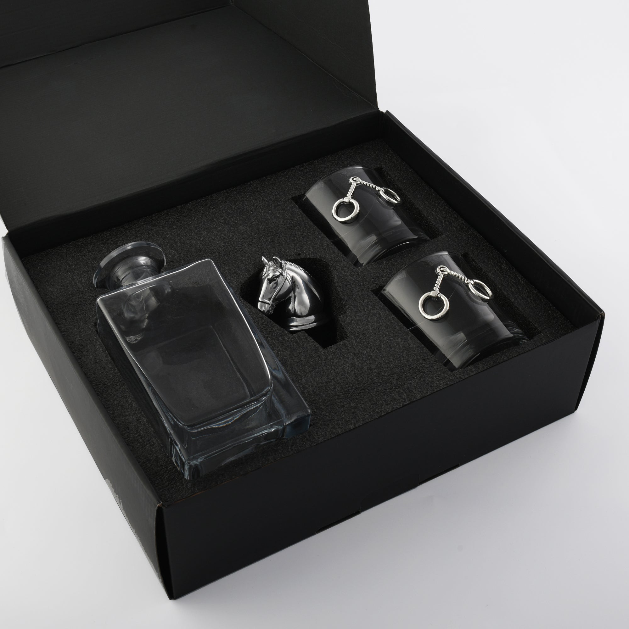 Arthur Court Serveware Arthur Court Decanter Set with glasses (2) - Equestrian