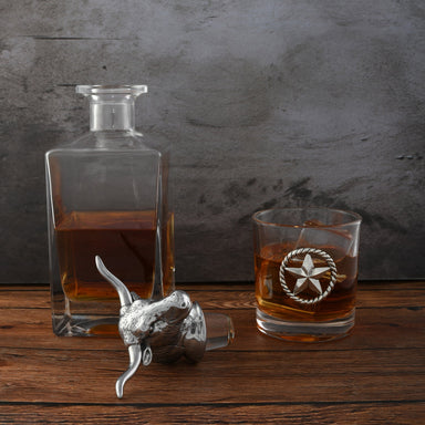 Arthur Court Serveware Arthur Court Decanter Set with glasses (2) - Longhorn