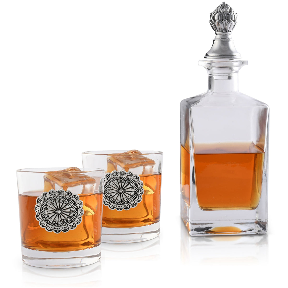 Arthur Court Decanter Set with glasses (2) - Western — ShopTheAddison