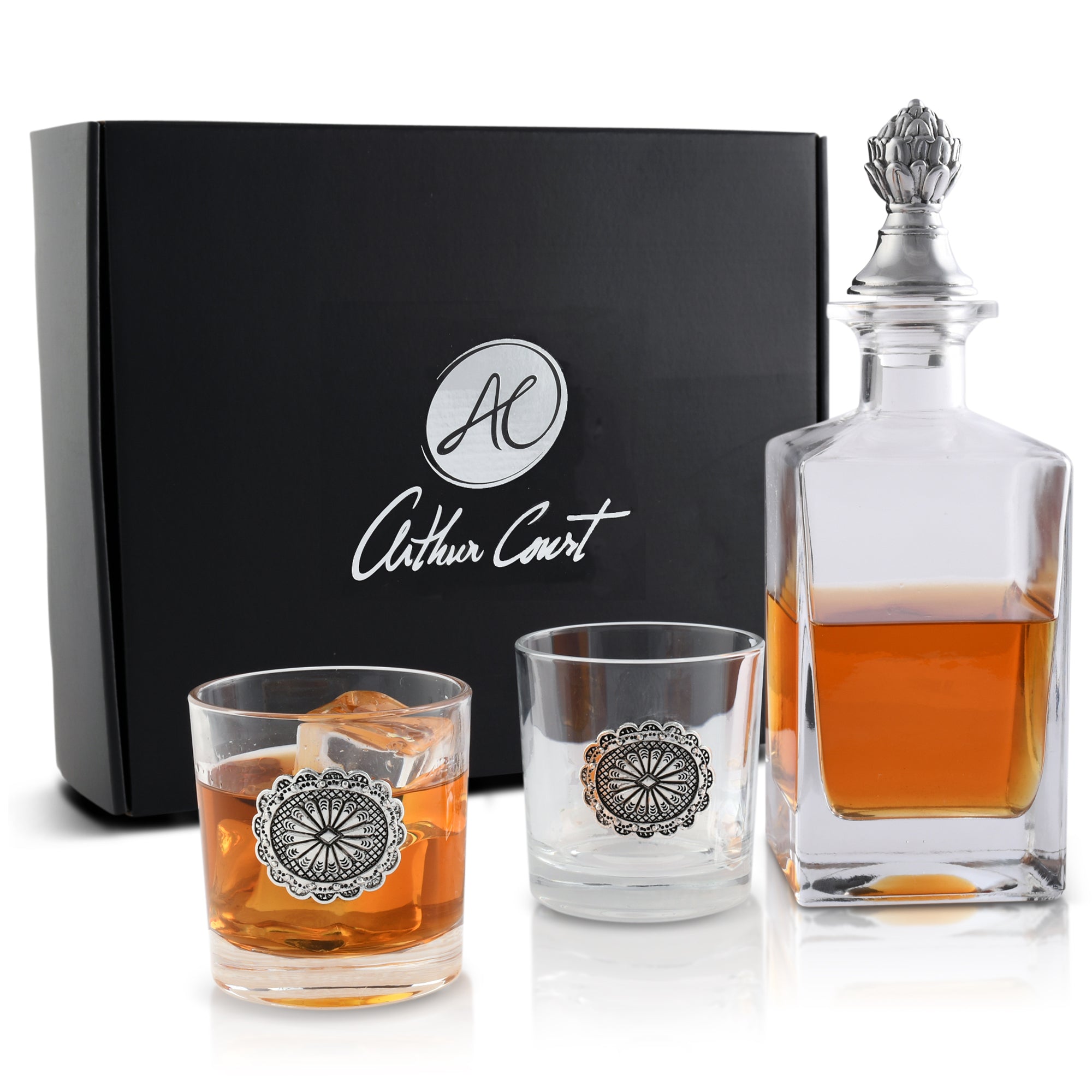 Arthur Court Serveware Arthur Court Decanter Set with glasses (2) - Western