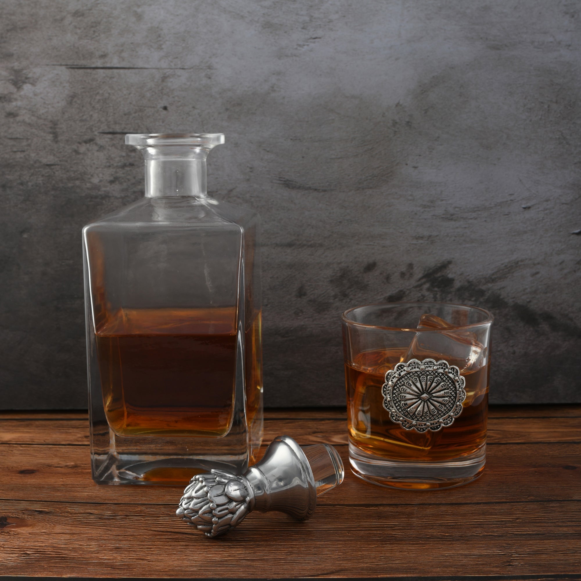 Arthur Court Serveware Arthur Court Decanter Set with glasses (2) - Western