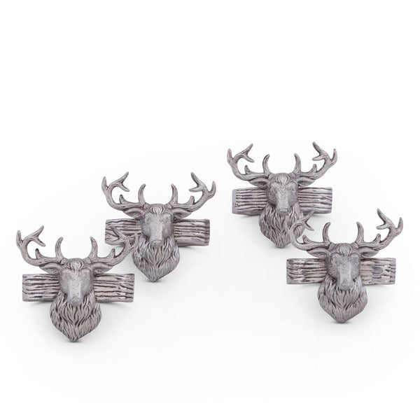 Arthur Court Giftware Arthur Court Elk Head Napkin Rings