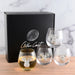 Arthur Court Serveware Arthur Court Elk Head Stemless Wine Glasses - Set of 4