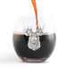 Arthur Court Serveware Arthur Court Elk Head Stemless Wine Glasses - Set of 4